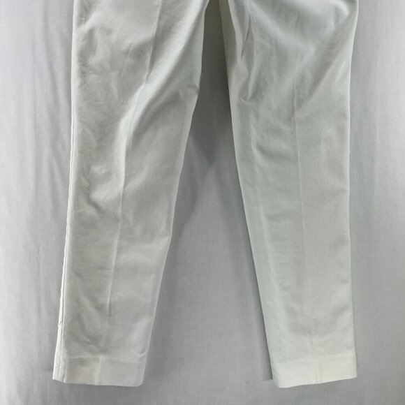 Vince Camuto Pants Womens Size 6 Chino Slim Straight Low Rise Trousers White - Picture 6 of 10